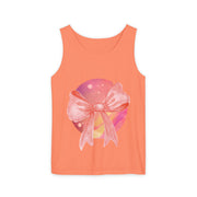 Pink/Yellow Planet Wrapped In Bow Unisex Tank Top