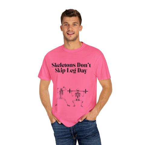 'Skeletons Don't Skip Leg Day' Unisex T-Shirt
