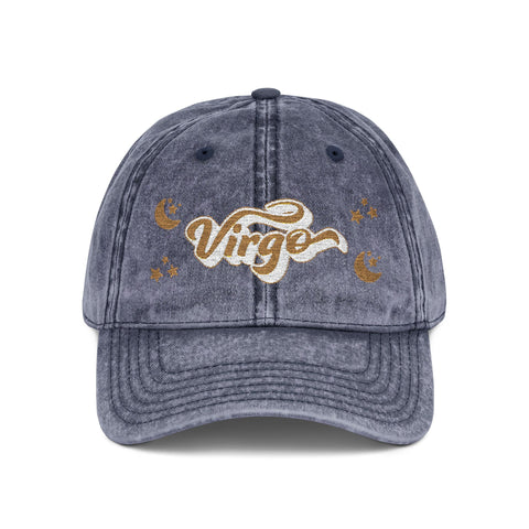 'Virgo' Vintage Embroidered Cap