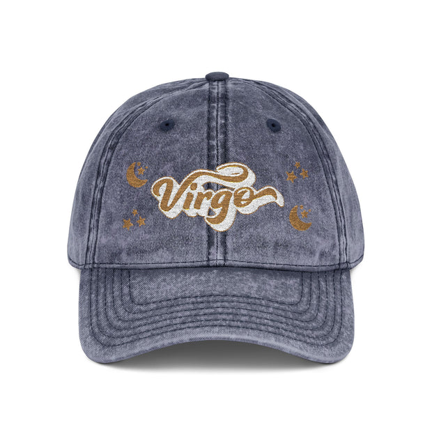 'Virgo' Vintage Embroidered Cap