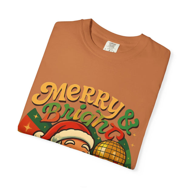 'Merry & Bright' Santa Unisex T-Shirt