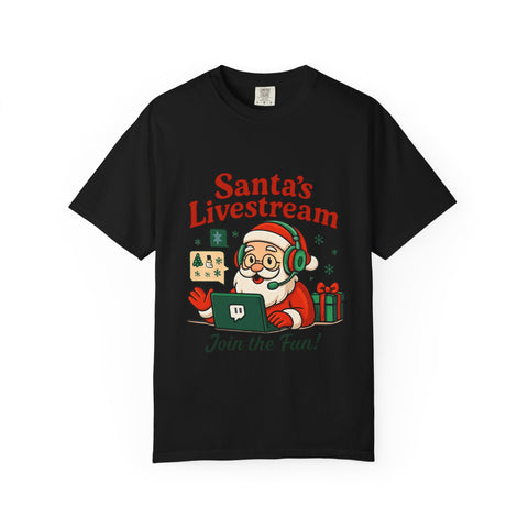 'Santa Livestream: Join the Fun! ' T-Shirt