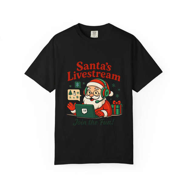 'Santa Livestream: Join the Fun! ' T-Shirt