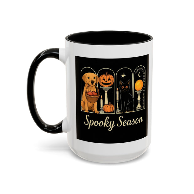 Spooky Season Golden Retriever Accent Coffee Mug