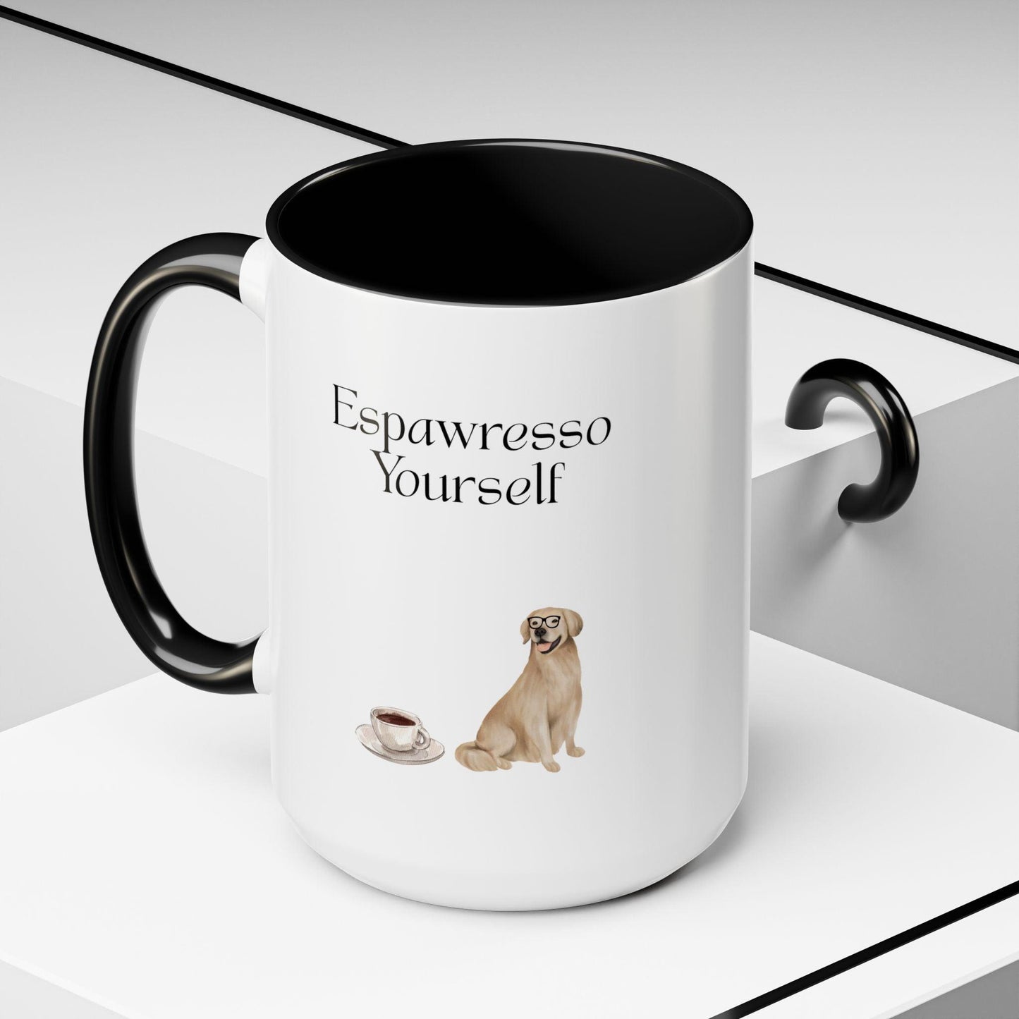 'Espawresso Yourself' Golden Retriever Accent Coffee Mug