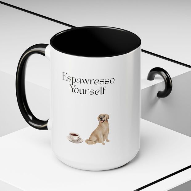 'Espawresso Yourself' Golden Retriever Accent Coffee Mug