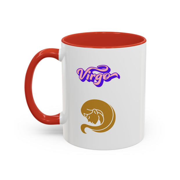 'Virgo' Zodiac Accent Coffee Mug
