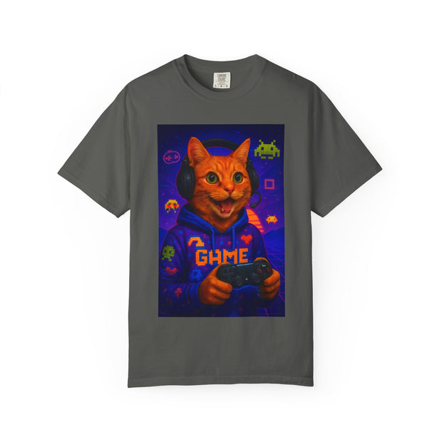 Game On Orange Cat Unisex T-Shirt