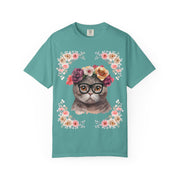Geeky Goddess Dark Gray Cat Unisex T-Shirt