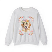 Geeky Goddess Golden Retriever Unisex Crewneck Sweatshirt
