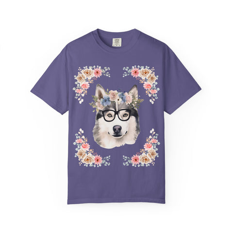 Geeky Goddess Siberian Husky Unisex T-Shirt
