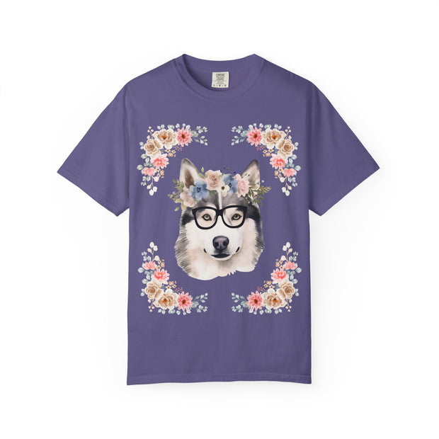 Geeky Goddess Siberian Husky Unisex T-Shirt