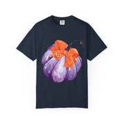 Purple Pumpkin Wrapped In A Bow Unisex T-Shirt