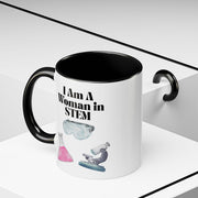 'I Am A Woman In STEM' Scientist Accent Coffee Mug