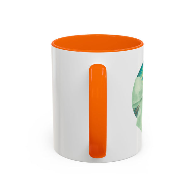 Green Planet Wrapped In A Bow Accent Coffee Mug