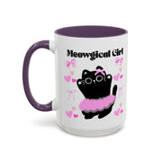 'Meowgical Girl' Accent Coffee Mug