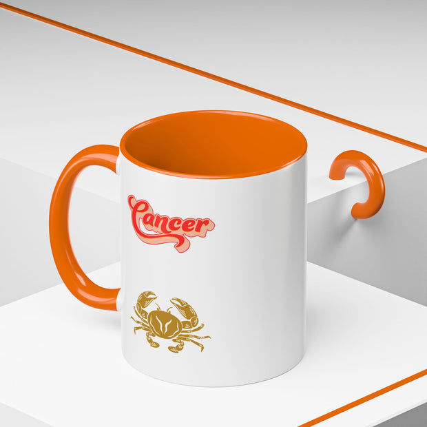 'Cancer' Zodiac Accent Coffee Mug