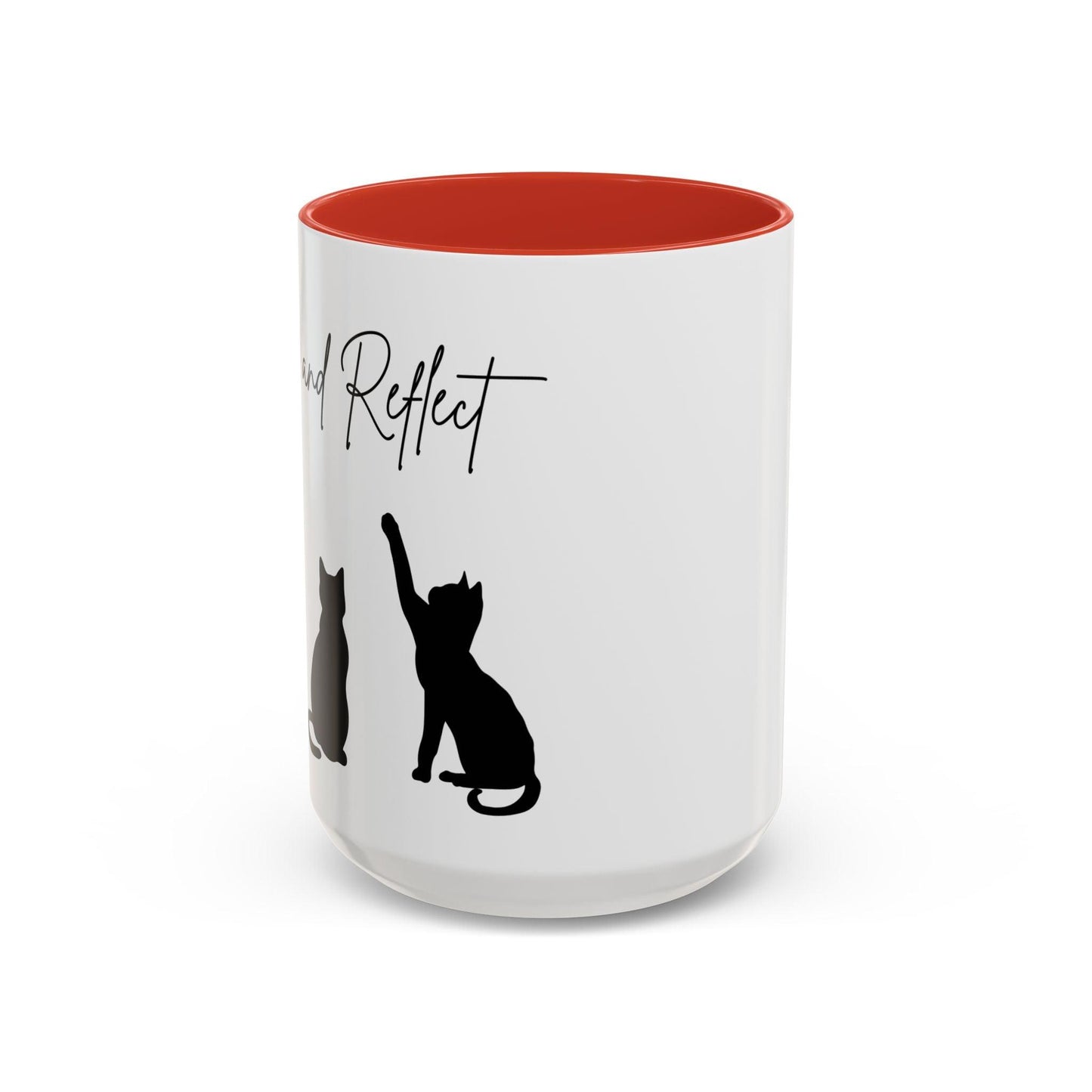 'Paws and Reflect' Cats Accent Coffee Mug