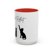 'Paws and Reflect' Cats Accent Coffee Mug