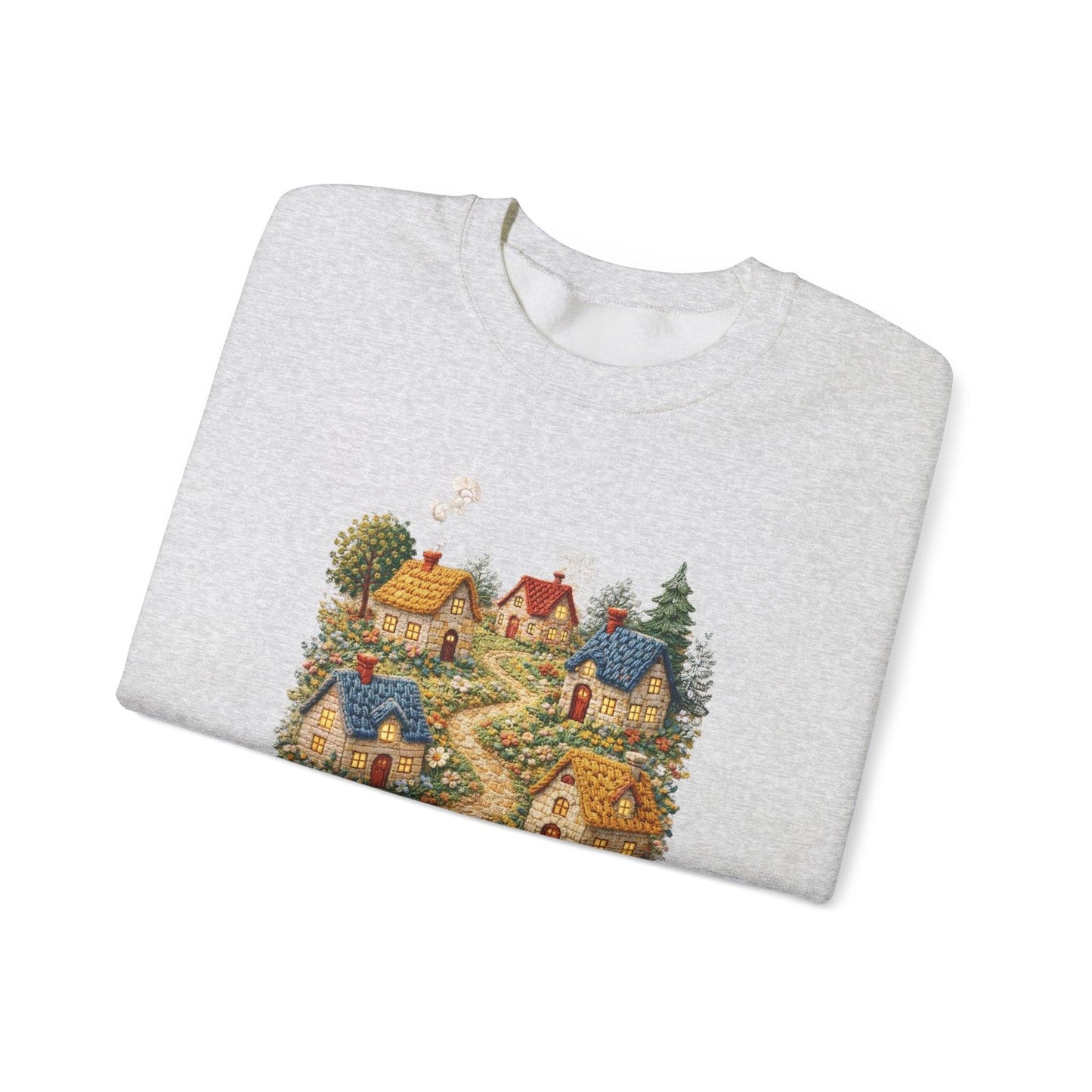 Cozy Cottage Pathway Sweatshirt | Country Village Scenic Crewneck
