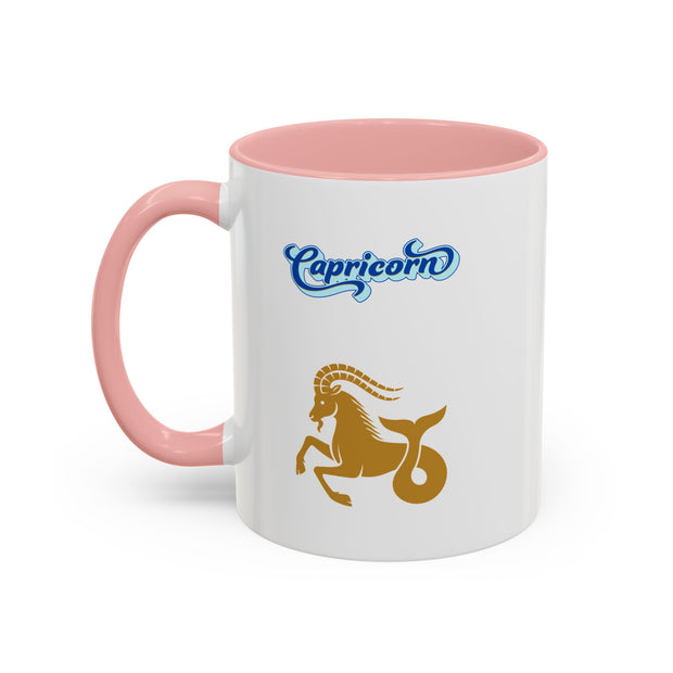 'Capricorn' Zodiac Accent Coffee Mug