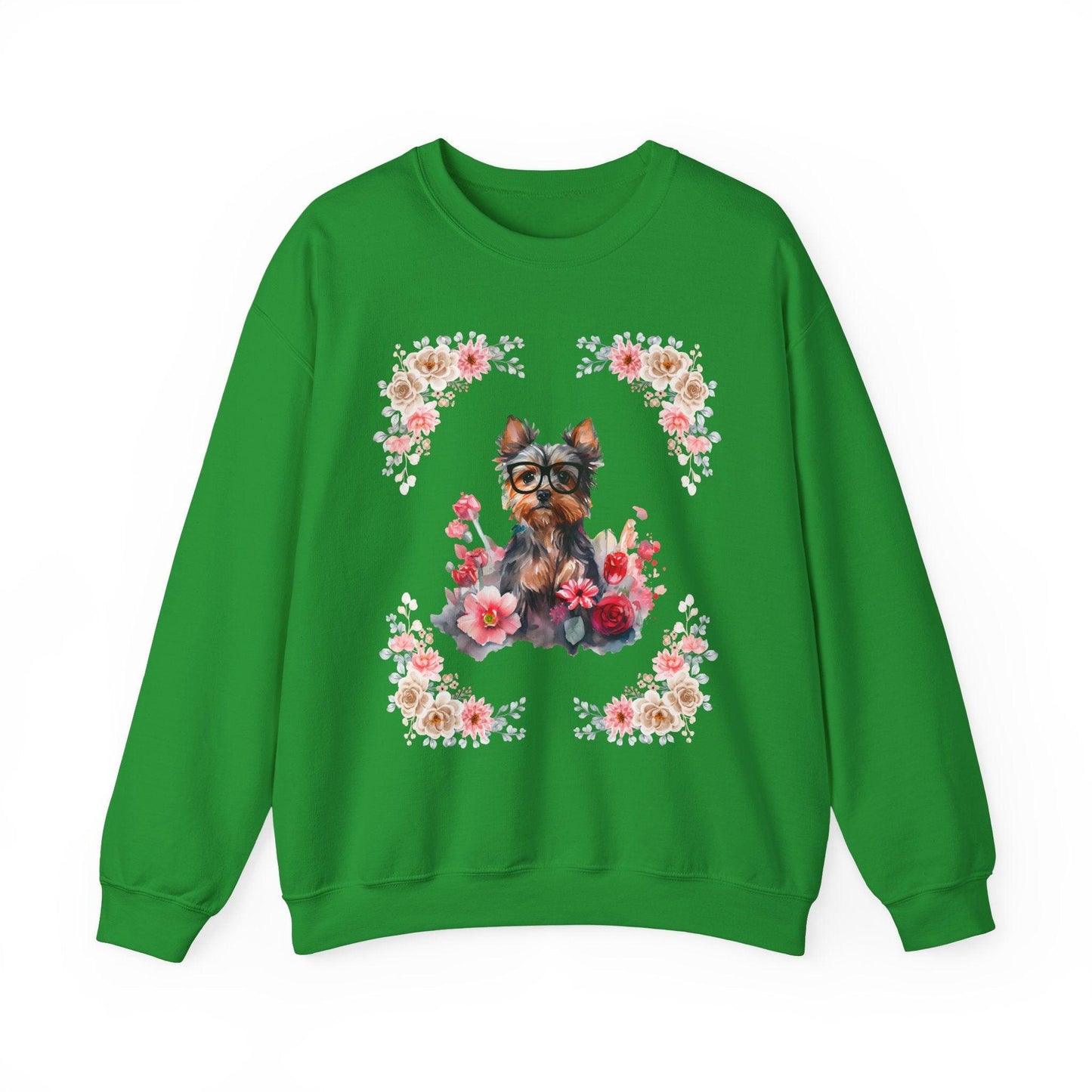 Geeky Goddess Yorkie Unisex Crewneck Sweatshirt