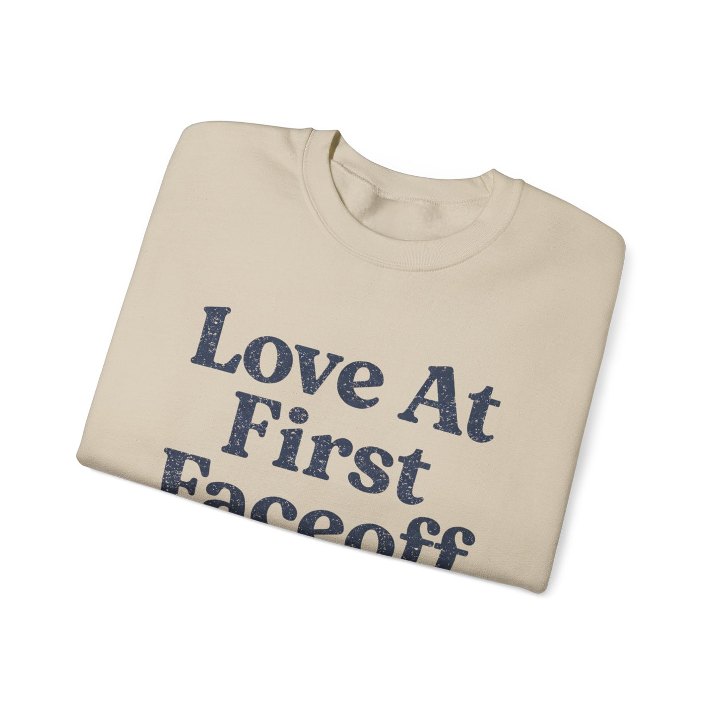 Love At First Faceoff Sweatshirt, Hockey Romance Booktok Crewneck, Sports Romance Reader Pullover