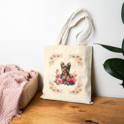 Geeky Goddess Yorkie Cotton Canvas Tote Bag