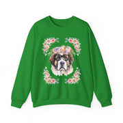 Geeky Goddess Saint Bernard Unisex Crewneck Sweatshirt