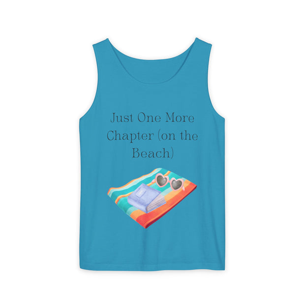 'Just One More Chapter (on the Beach)' Unisex Tank Top