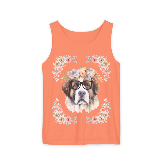 Geeky Goddess Saint Bernard Unisex Tank Top