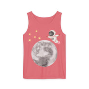 Astronaut Flying To The Moon Unisex Tank Top