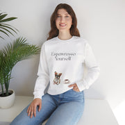 'Espawresso Yourself' French Bulldog Unisex Crewneck Sweatshirt