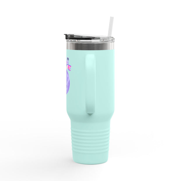 Astronaut Taking Off In Space Insulated Travel Mug, 40oz