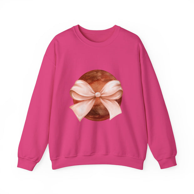 Mars Wrapped In A Bow Unisex Crewneck Sweatshirt