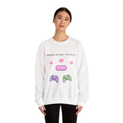 'Press Start to Slay' Unisex Crewneck Sweatshirt