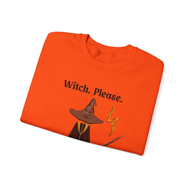 'Witch, Please. Too Much Magical To Handle' Wizard Unisex Crewneck Sweatshirt