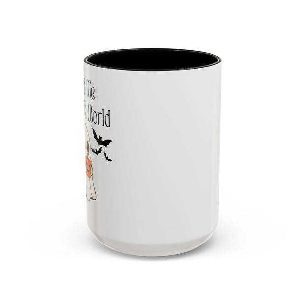 'You and Me Against The World' Accent Coffee Mug