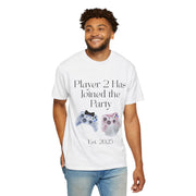 'Player 2 Has Joined The Party' 'Est. 2025' Unisex T-shirt