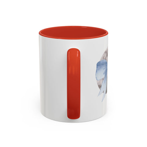 Moon Wrapped In A Bow Accent Coffee Mug