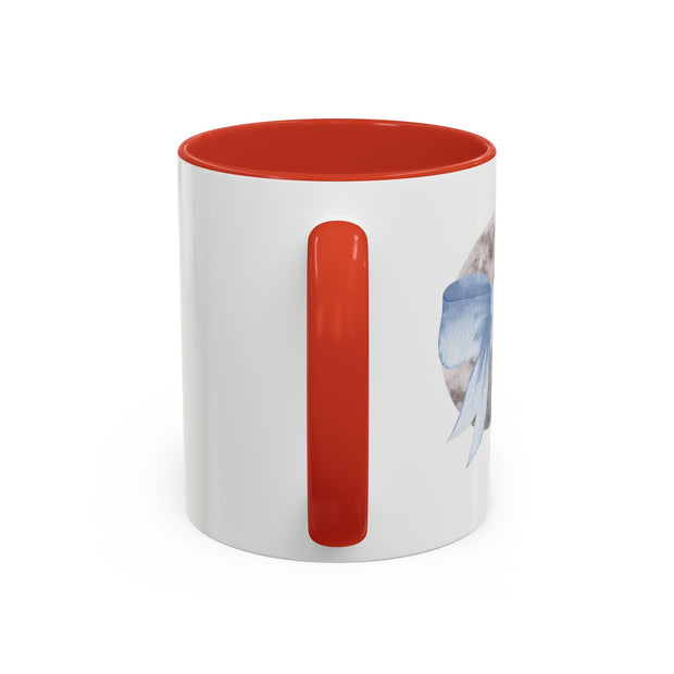 Moon Wrapped In A Bow Accent Coffee Mug