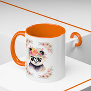 Geeky Goddess Panda Accent Coffee Mug