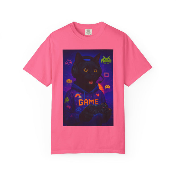 Game On Black Cat Unisex T-shirt