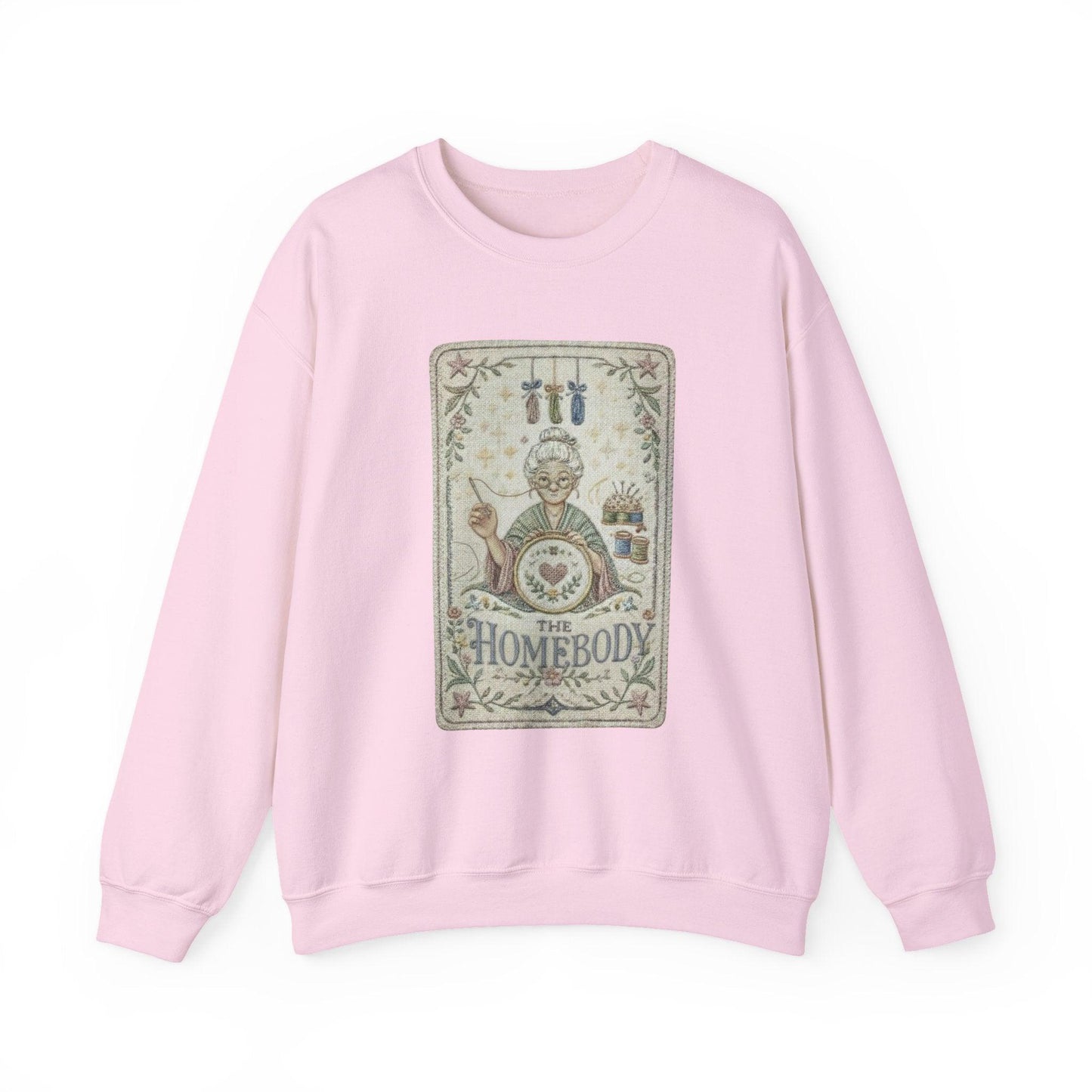 Homebody vintage knitting illustration Sweatshirt | cozy home craft design