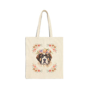 Geeky Goddess Saint Bernard Cotton Canvas Tote Bag