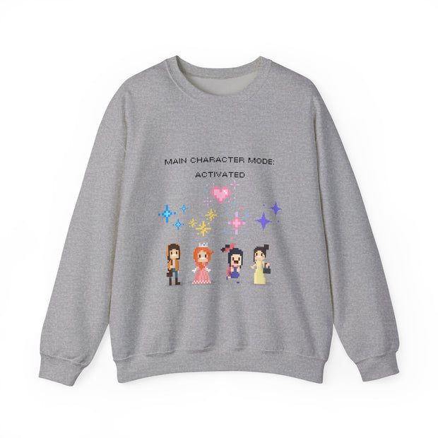 'Main Character Mode Activated' Unisex Crewneck Sweatshirt