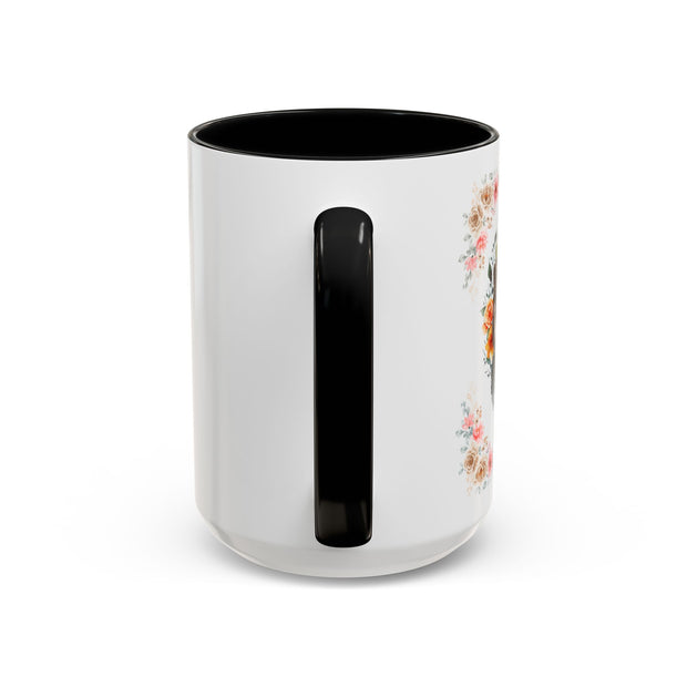 Geeky Goddess Gray Cat Accent Coffee Mug