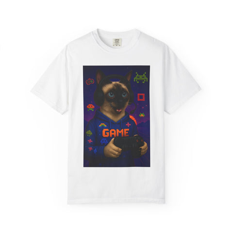 Game On Siamese Cat Unisex T-Shirt