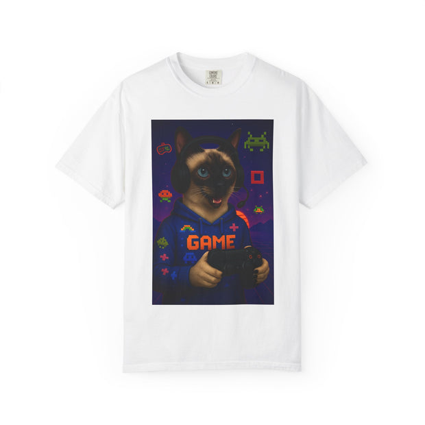 Game On Siamese Cat Unisex T-Shirt