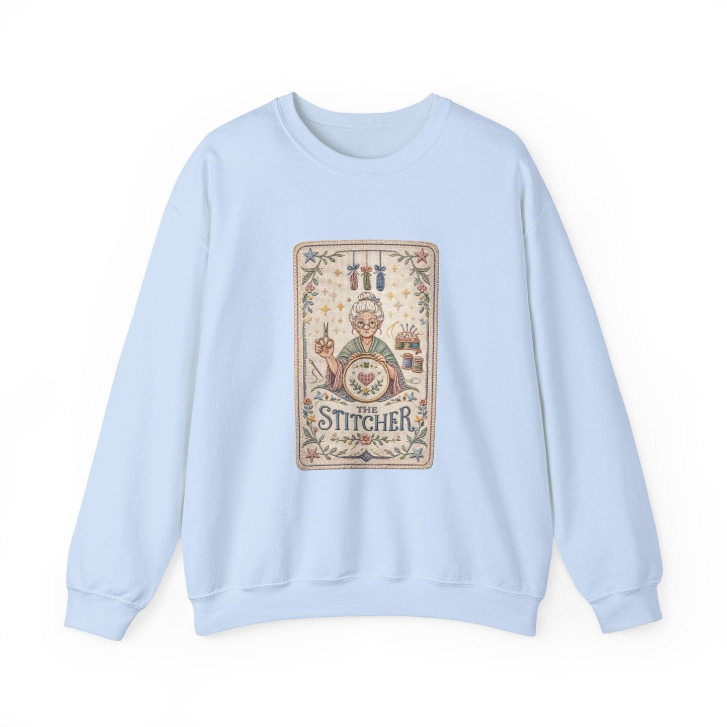 Vintage Embroiderer Illustration Sweatshirt | The Stitcher Crewneck